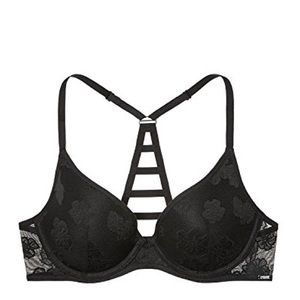 Pink VS Hibiscus Lace Bra